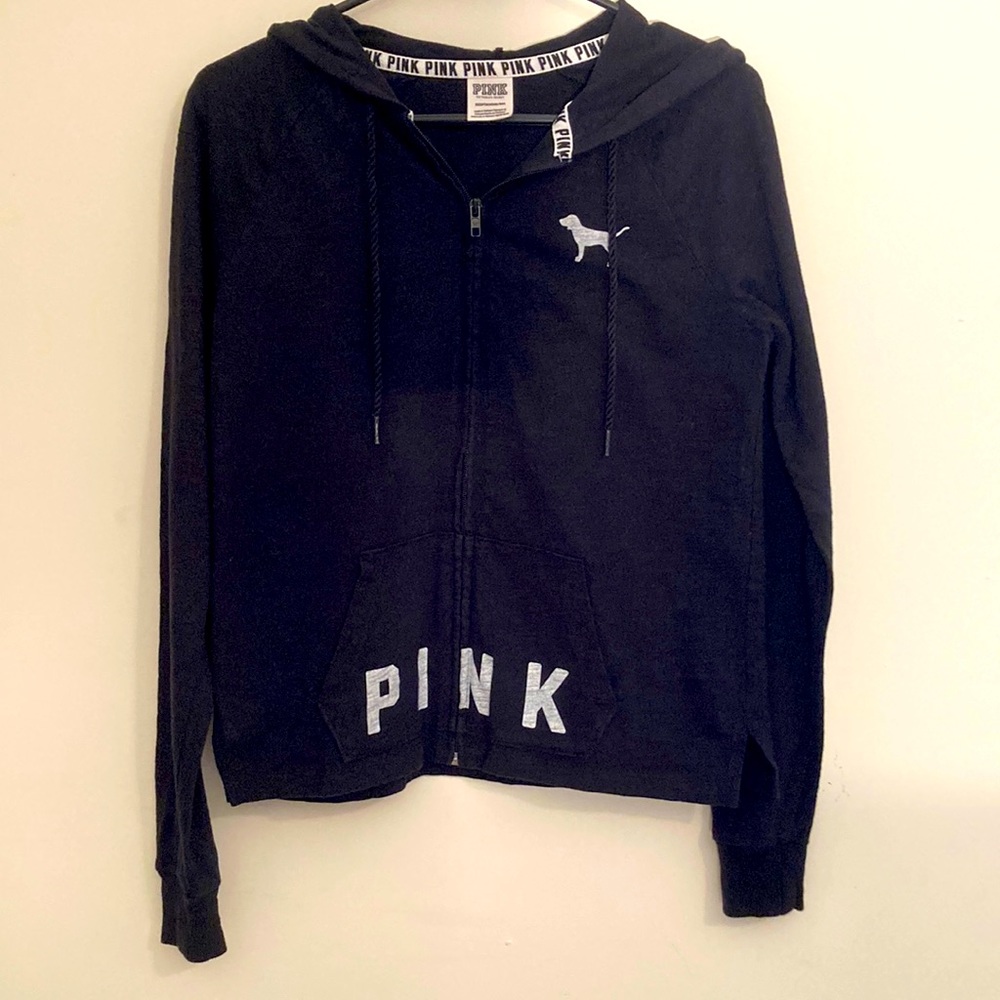PINK Victoria’s Secret black cotton hoodie